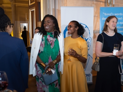Mitria and Sarah with guests