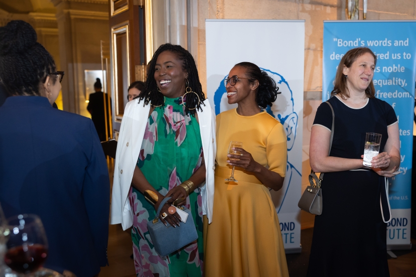 Mitria and Sarah with guests
